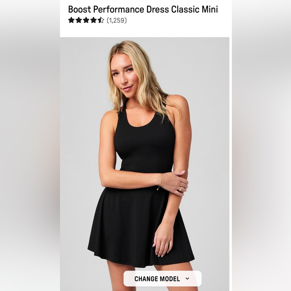 Fabletics Black Mini Dress